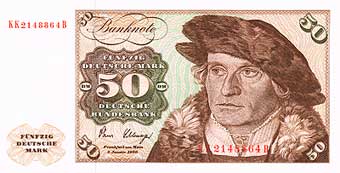 F&uuml;nfzig-D-Mark-Scheine