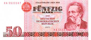 F&uuml;nfziger Ostmark-Schein